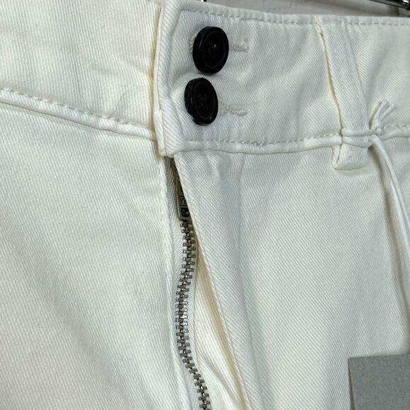 New Everlane The Organic Wide Leg Pants Bone Women 2 NWT High Waisted - Picture 9 of 11